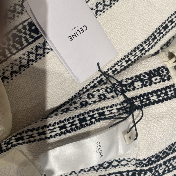 Celine Paris Baja Cardigan in striped tweed, size 36/small, NWT - Picture 4 of 9